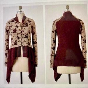 Anthropologie Sleeping On Snow Cozy Times Two sweater double layer gorgeous